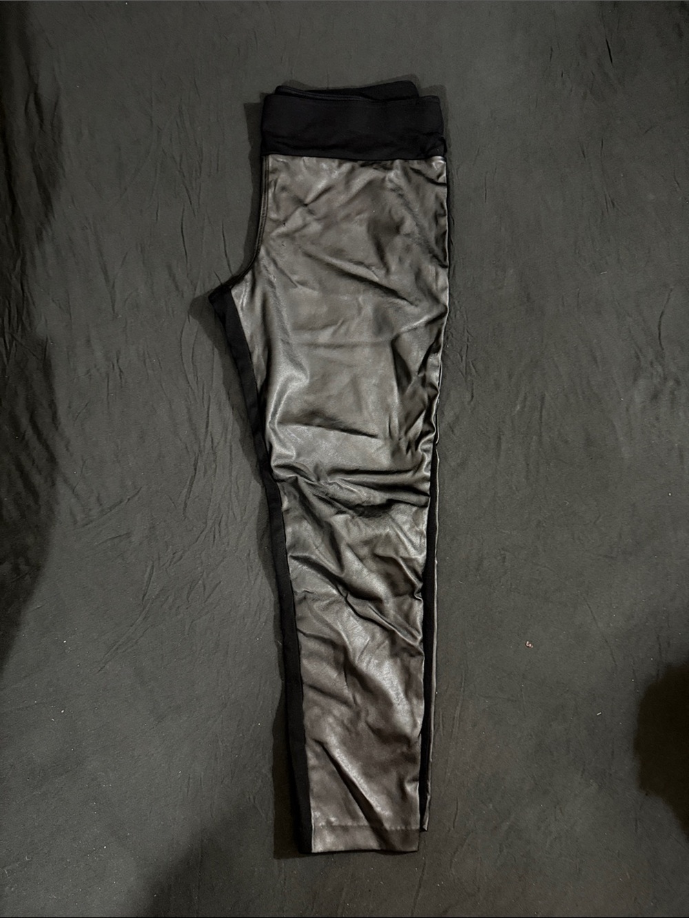 INC International Concepts Faux Leather Black Leggings